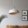 Buy Ceiling lamp in black metal and wood - Cirkas Black 59163 at MyFaktory