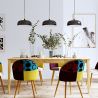 Buy Ceiling lamp in black metal and wood - Cirkas Black 59163 home delivery