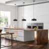 Buy Ceiling lamp in black metal and wood - Cirkas Black 59163 with a guarantee