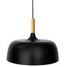 Buy Ceiling lamp in black metal and wood - Cirkas Black 59163 - prices