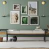 Buy Gold metal and glass wall lamp - Sven Green 59165 - prices