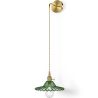Buy Gold metal and glass wall lamp - Sven Green 59165 in the United Kingdom