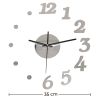Buy Half Way Wall Clock Silver 58202 at MyFaktory