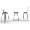 Buy Cushion with magnets for Bistrot Metalix Square seat Chair Black 59140 in the United Kingdom