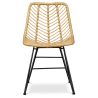 Buy Synthetic wicker dining chair - Valery Natural wood 59254 - in the UK