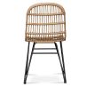 Buy Synthetic wicker dining chair - Magony Dark Brown 59255 - in the UK