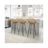 Buy Synthetic wicker bar stool - Magony Dark Brown 59256 - in the UK