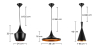 Buy X3 Pendant lamps - Beat Shade Style Black 59258 - in the UK