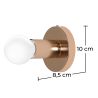 Buy Louisa Wall lamp - Metal Gold 59273 at MyFaktory