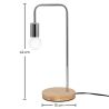 Buy Scandinavian style table lamp - Bor Silver 59299 - in the UK