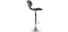 Buy Swivel Chromed Metal Curved Back Bar Stool - Height Adjustable Black 49743 home delivery