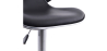 Buy Swivel Chromed Metal Curved Back Bar Stool - Height Adjustable Black 49743 with a guarantee