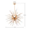 Buy Lydia 9 bulbs hanging lamp  - Metal Gold 59328 - in the UK