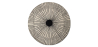 Buy Round Design Rug - Wool - Liris Beige / Black 21716 - in the UK