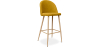 Buy Fabric Upholstered Stool - Scandinavian Design - 76cm - Bennett Yellow 59356 - in the UK