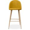 Buy Fabric Upholstered Stool - Scandinavian Design - 76cm - Bennett Yellow 59356 - prices