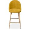 Buy Fabric Upholstered Stool - Scandinavian Design - 76cm - Bennett Yellow 59356 at MyFaktory
