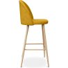 Buy Fabric Upholstered Stool - Scandinavian Design - 76cm - Bennett Yellow 59356 home delivery