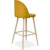 Buy Fabric Upholstered Stool - Scandinavian Design - 76cm - Bennett Yellow 59356 with a guarantee