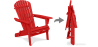 Buy Adirondack Garden Chair - Wood Red 59415 - prices