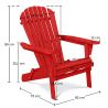 Buy Adirondack Garden Chair - Wood Red 59415 home delivery