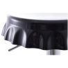 Buy Swivel Chromed Metal Bottle Cap Bar Stool - Height Adjustable White 49737 in the United Kingdom