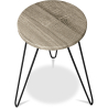 Buy X2 industrial auxiliary tables with Hairpin legs - Wood and metal Grey 59463 at MyFaktory