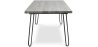 Buy 120x90 Hanna Industrial dining table style Hairpin legs - Wood and metal Grey 59464 at MyFaktory