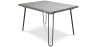 Buy 120x90 Hanna Industrial dining table style Hairpin legs - Wood and metal Grey 59464 in the United Kingdom