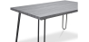 Buy 120x90 Hanna Industrial dining table style Hairpin legs - Wood and metal Grey 59464 home delivery