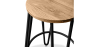 Buy Hairpin Bar Stool 66cm - Lighrt wood and metal Black 59500 home delivery