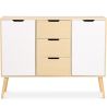 Buy Wooden Sideboard - Scandinavian Design - 3 drawers - Regir Natural wood 59652 - in the UK