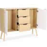 Buy Wooden Sideboard - Scandinavian Design - 3 drawers - Regir Natural wood 59652 at MyFaktory