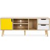 Buy Wooden TV Stand - Scandinavian Design - Haley  Yellow 59660 - in the UK