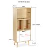 Buy Wooden Sideboard - Scandinavian Design - 4 compartments - Rion Natural wood 59647 - in the UK