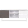 Buy Wooden TV Stand - Scandinavian Design - Britta  Grey 59655 - in the UK