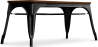Buy Bistrot Metalix Bench Industrial Style - Dark Wood Black 58436 - in the UK