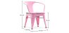 Buy Bistrot Metalix Kid Chair with armrest - Metal Pink 59684 - in the UK