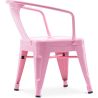 Buy Bistrot Metalix Kid Chair with armrest - Metal Pink 59684 home delivery