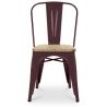 Buy Bistrot Metalix Chair - Metal and Light Wood Industriel 59707 - prices