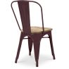 Buy Bistrot Metalix Chair - Metal and Light Wood Industriel 59707 in the United Kingdom