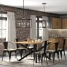 Buy Bistrot Metalix Chair - Metal and Light Wood Industriel 59707 home delivery