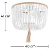 Buy Boho Bali Beaded Ceiling Lamp White 59828 home delivery