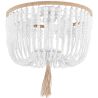 Buy Boho Bali Beaded Ceiling Lamp White 59828 - in the UK