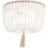Buy Boho Bali Beaded Ceiling Lamp White 59828 - prices