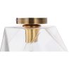 Buy Modern Glass & Metal Ceiling Lamp Transparent 59832 in the United Kingdom