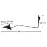 Buy MRZ-R1C Wall lamp  Black 58218 at MyFaktory
