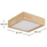 Buy Ceiling Led Lamp Scandinavian Design Wooden - Lares Natural wood 59840 home delivery