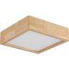 Buy Ceiling Led Lamp Scandinavian Design Wooden - Lares Natural wood 59840 - in the UK