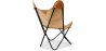 Buy Butterfly Chair - Premium Leather Brown 27808 in the United Kingdom